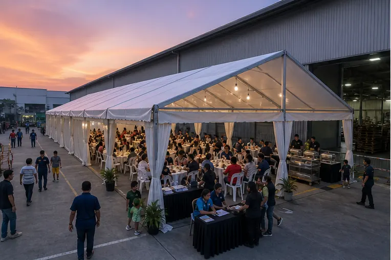 Bukit Raja Industrial Park Factory Family Day Tent Portfolio setup overview