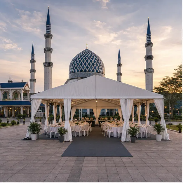 Masjid Sultan Salahuddin Community Meal Marquee Portfolio setup overview