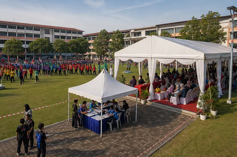SMK Seksyen 7 School Sports Day Marquee Portfolio setup overview