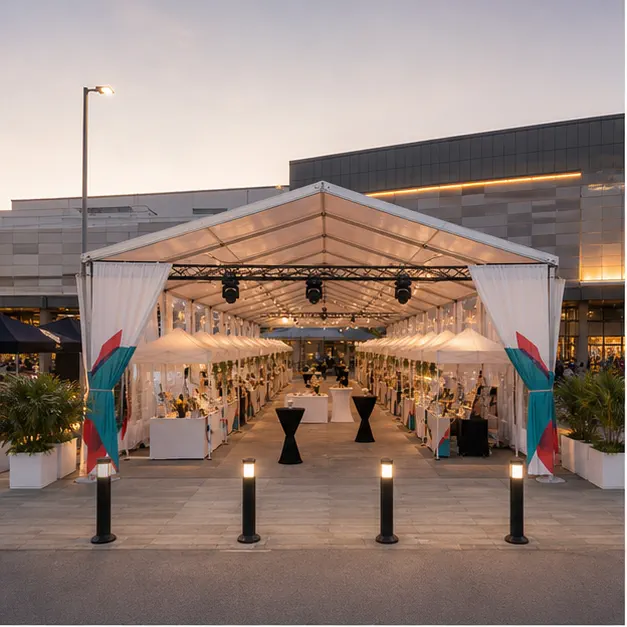 The Curve Mutiara Damansara Weekend Bazaar Marquee Portfolio setup overview